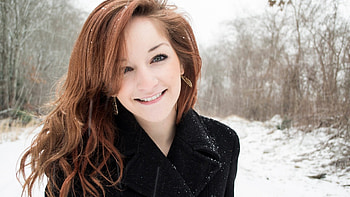 gorgeous girl in a blizzard, sexy, teen, hot, cute, girl HD wallpaper