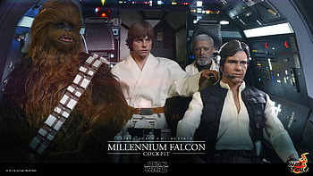 [SDCC'15] Hot Toys gets even bigger with 1/6th scale Millennium Falcon cockpit — Major Spoilers—Comic Book Reviews, News, Previews, and Podcasts HD wallpaper