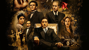 Al Pacino Marlon Brando Robert De Niro James Caan Diane Keaton The Godfather HD wallpaper