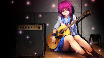 angel Beats, guitar, awsome, angel, beats HD wallpaper