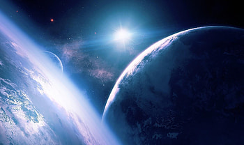 Planets, Universe, Beams, Rays, Galaxy, Star HD wallpaper