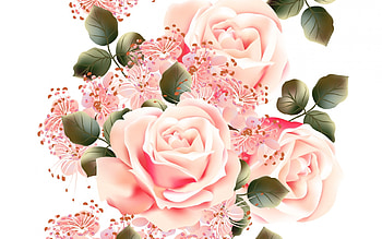 Flowers, rose, pink, flower, texture, trandafir HD wallpaper