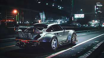 Nightfall Drive Cyberpunk Porsche, porsche, cyberpunk, cars, artist, artwork, digital-art, behance HD wallpaper