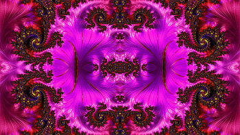 Trippy Psychedelic Fractal, trippy, psychedelic, aesthetic, purple, Abstract, fractal, abstract purple HD wallpaper