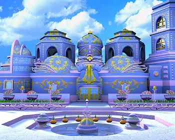 City, blue, 3d, archeticture HD wallpaper