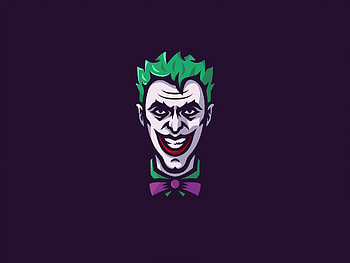Joker Minimal Art, joker, superheroes, minimalism, minimalist, artist, artwork, digital-art, dribbble HD wallpaper