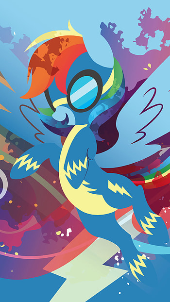 Dash in Motion — Minimal Rainbow Dash , minimalist, TV Show, My Little Pony: Friendship Is Magic HD phone wallpaper