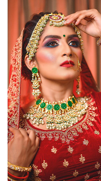 Trishaa kamlakar, model, bridal HD phone wallpaper