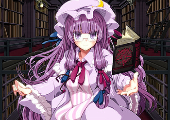 Patchouli Knowledge, Touhou, Anime HD wallpaper