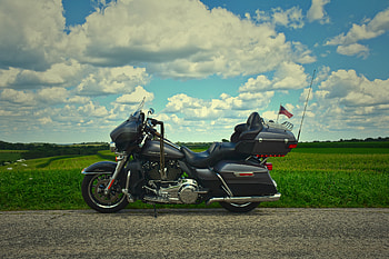 Clouds, Motorcycles, Road, Journey, Motorcycle, Bike, Harley Davidson HD wallpaper