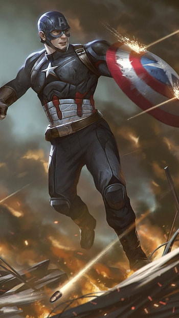 Captain America, Super Hero HD phone wallpaper
