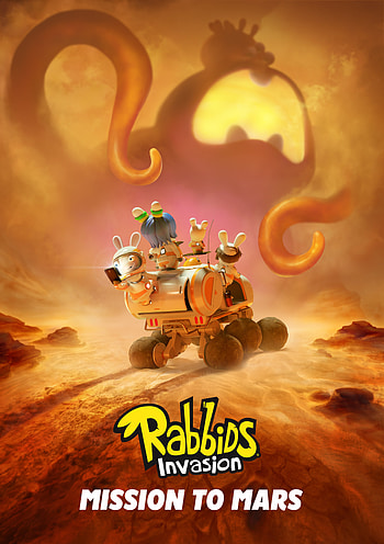Rabbids Invasion, cartoon, space, animation HD phone wallpaper