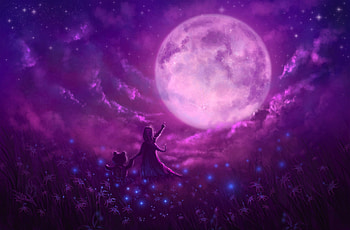 Pink Moon Teddy Bear Artwork, artist, artwork, teddy-bear, pink HD wallpaper
