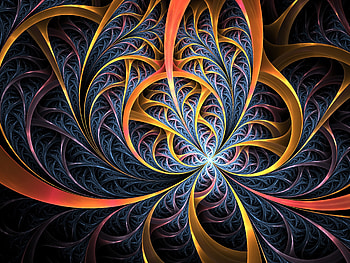 Abstract, Multicolored, Motley, Lines, Fractal, Confused, Intricate HD wallpaper