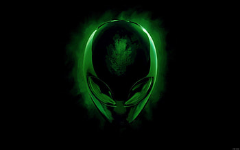 Alienware Background Alien Head Green HD wallpaper