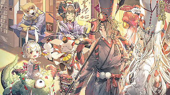 Onmyoji, Anime HD wallpaper