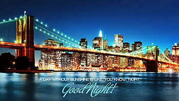 pics awesome good night quote city night lights quality background HD wallpaper