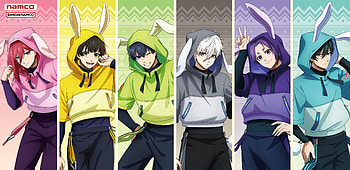 Blue Lock Anime Crew: Vibrant Bunny Hoodie Squad, Anime, Blue lock HD wallpaper