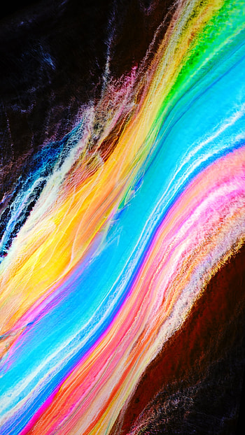 Colorful, abstraction, fluid, flow HD phone wallpaper