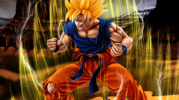 3D Dragon Ball Z HD wallpaper
