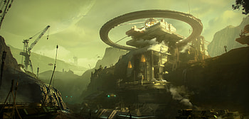 Sci Fi, building HD wallpaper