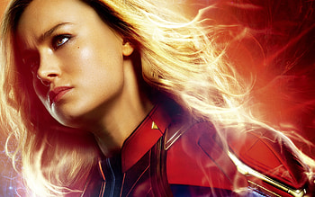 Brie Larson, Captain Marvel, Movie HD wallpaper