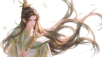 Fantasy man, fantasy, longcolor, man, wind, white, art HD wallpaper
