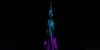 Burj khalifa, building, Dubai, minimal HD wallpaper