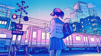 Anime Girl School Uniform Japanese, anime-girl, anime, artist, artwork, digital-art HD wallpaper