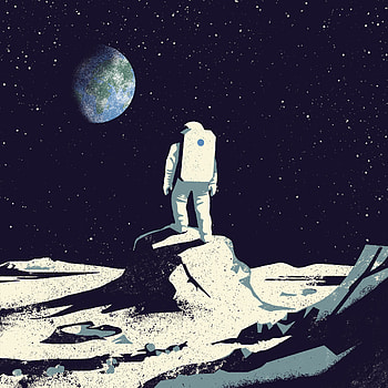 Space, atmosphere, moon HD phone wallpaper