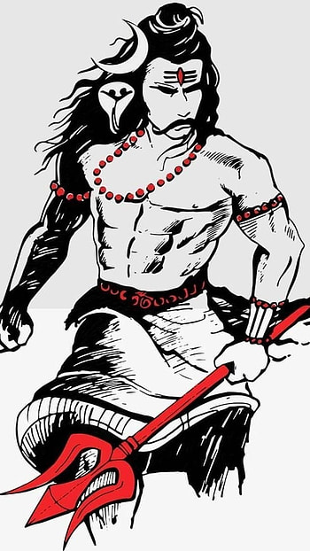 Mahakal Live, White Background HD phone wallpaper