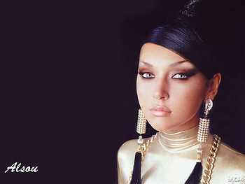 Alsou T, face, babe, brunette, beauty HD wallpaper