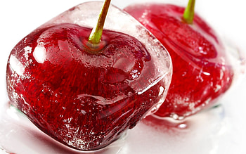 Fruits, Food, Cherry, Ice HD wallpaper