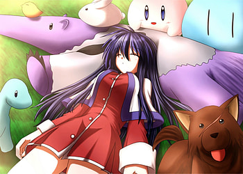 Shes sleeping, SHHH, dog, toys, sleeping, kirby HD wallpaper