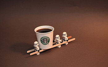 Stormtrooper, Starbucks HD wallpaper