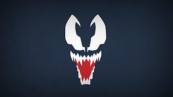 Venom marvel comics navy blue background villians blo0p . HD wallpaper