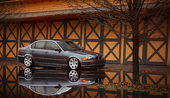 Bmw, Cars, Reflection, Side View, E46 HD wallpaper