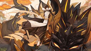 Rex Lapis Zhongli Genshin Impact HD wallpaper