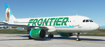 Frontier Airlines, Avsim screenshots, Community forum HD wallpaper