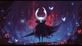 Hollow Knight Descent, video game, Hollow Knight, fantasy, game art, character design HD wallpaper