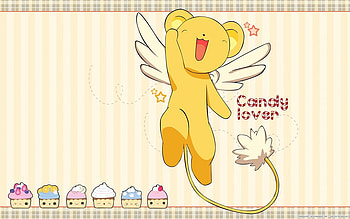 Candy Lover!, kero, anime, cardcaptor sakura, cupcakes HD wallpaper