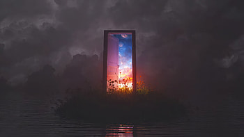 Hope Beyond The Door, artist, artwork, digital-art HD wallpaper