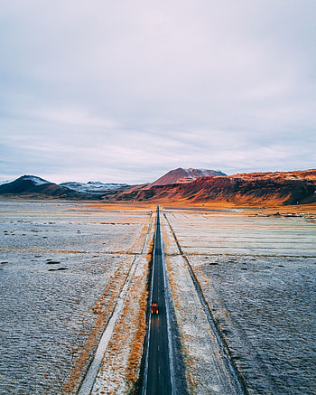 Nature, Mountains, Desert, View From Above, Road, Plateau HD phone wallpaper