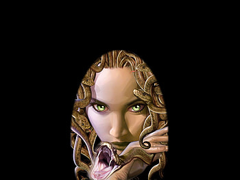 Medusa, comic, creature, female HD wallpaper
