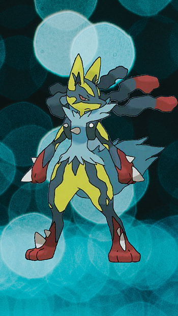 Shiny Mega Lucario, Pkm HD phone wallpaper