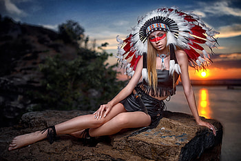 Native American Cosplay, women, Native, American, Cosplay HD wallpaper