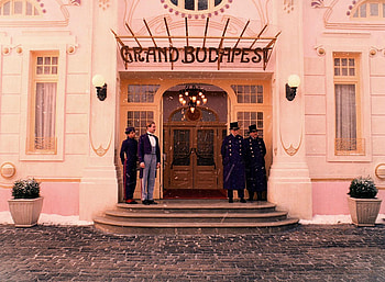 The Grand Budapest Hotel, Wes Anderson film, Stunning set designs, Visually captivating HD wallpaper