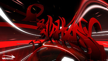 Abstract Art Black and White Red Cool HD wallpaper