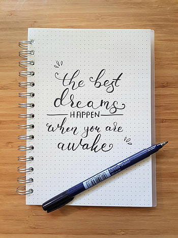 Words, Inscription, Notebook, Notepad, Pen HD phone wallpaper