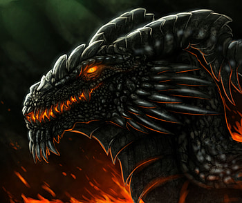 Fantasy, Dragon, Fire HD wallpaper